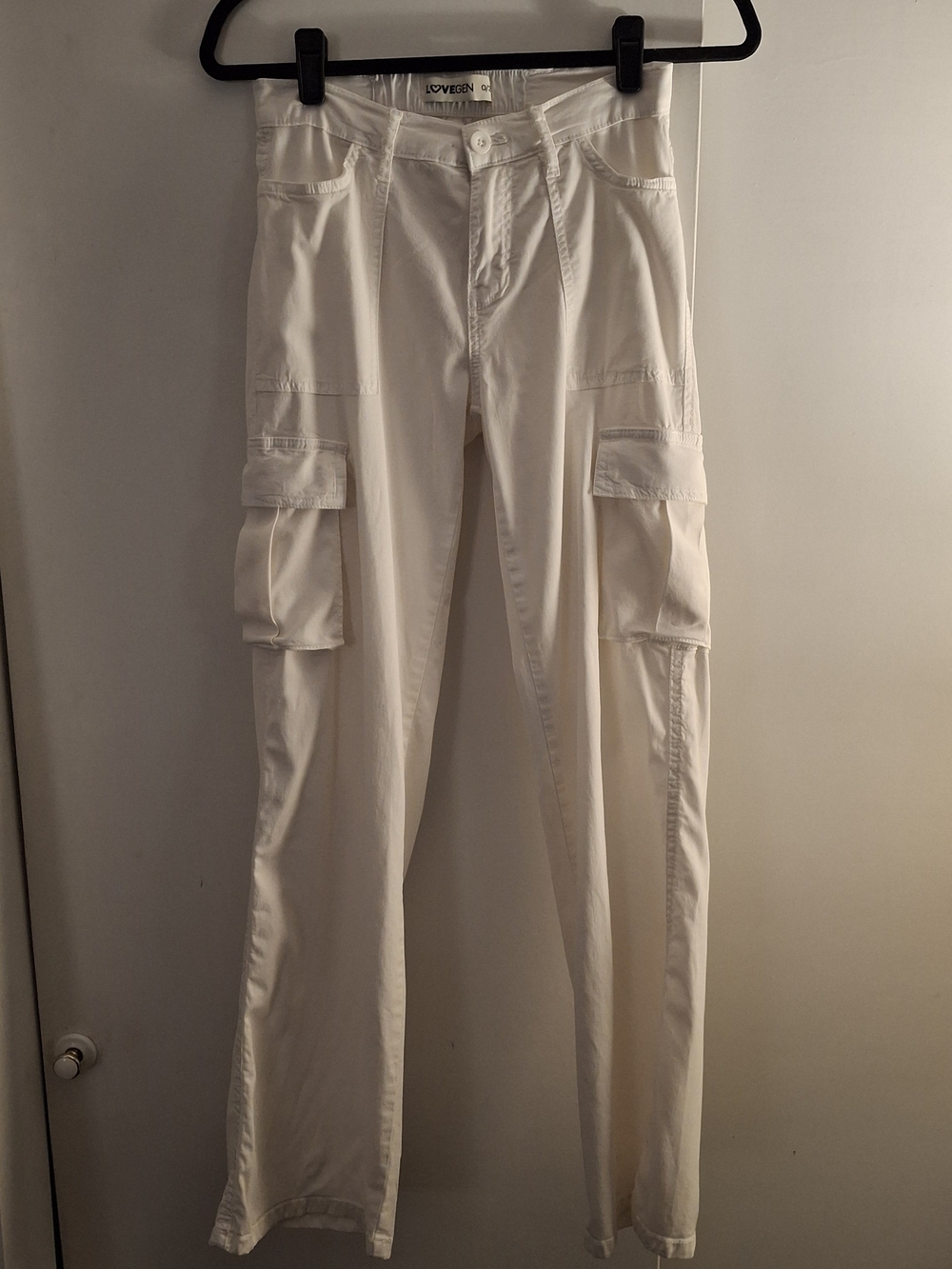 Lovegen Women's White Cargo Pants